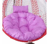 KRXSOBNV, Cuscino for sedia con cuscino regolabile, cuscini for mobili da esterno, cuscini for sedia rotondi spessi,Tappetino per altalena(Purple)