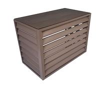 KRXSOBNV, Deflettore Mini Split Copri condensatore Tendina for unità Esterna Adatto for unità Esterna di condizionatore d'Aria,Coperchio del condensatore(Brown,110 * 60 * 80cm/43.3 * 23.6 * 31.5in)