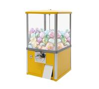 KRXSOBNV, Dispenser Automatico Di Caramelle Macchina Gashapon, for Giocattoli In Capsule Da 4,5-5,5 Cm Di Diametro for La Casa, Negozi Di Giochi E Negozi Al Dettaglio,Red,Macchina Twister(Yellow)