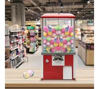 KRXSOBNV, Distributore automatico di capsule con serrature for giocattoli in capsule da 4,5-5,5 cm di diametro for la casa, negozi di giochi e negozi al dettaglio,Red,Macchina Twister(Red)