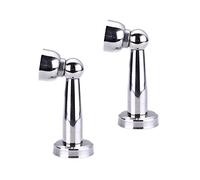 KRXSOBNV, Fermaporta magnetici in Acciaio Inossidabile, Montaggio a Parete o a Pavimento, Supporto Magnetico for Porta con Viti,A,Fermaporta in Acciaio Inox