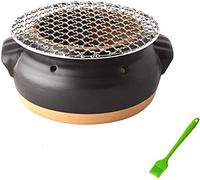 KRXSOBNV, Forno for Barbecue Griglia for Barbecue a Carbone for Uso Domestico Piccola Stufa for Interni ed Esterni Rete da Forno Griglia a Carbone Portatile Coreana in Argilla,Griglie per Barbecue