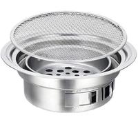 KRXSOBNV, Griglia for Barbecue a carbonella Fornello da Campeggio Portatile Rotondo for Uso Domestico con Rete for Barbecue, Strumenti for Barbecue all'aperto (alla griglia),Griglie per Barbecue(Gril