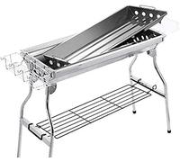 KRXSOBNV, Griglia for Barbecue Barbecue Cucina Domestica Picnic Picnic Barbecue a carbonella in Acciaio Inossidabile Spesso con ripiano da Picnic,Griglie per Barbecue