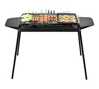 KRXSOBNV, Griglia for Barbecue Griglia a Carbone for Barbecue Portatile in Acciaio Inossidabile, spiedini for Esterno for 5-7 Persone Campeggio da Giardino for Picnic,Griglie per Barbecue