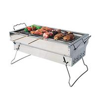 KRXSOBNV, Griglia for Barbecue Griglia a Carbone for Esterni in Acciaio Inossidabile, Design Portatile, Resistenza alle Alte Temperature, Facile da Pulire 35 cm × 20 cm × 19,5 cm,Griglie per Barbecue