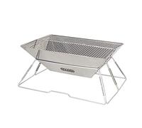 KRXSOBNV, Griglia for Barbecue Griglia for Barbecue Pieghevole for Esterni in Acciaio Inossidabile Griglie da Campeggio Portatili Griglia for Barbecue a Carbone for Esterni Accessori for Barbecue,Gri