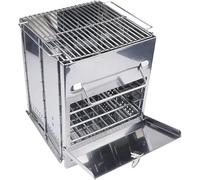 KRXSOBNV, Griglia for Barbecue Pieghevole Griglia for Barbecue a Carbone Portatile Maniglia Pieghevole Griglia for Barbecue in Argento Griglia da Campeggio for Esterni,Griglie per Barbecue(Black)