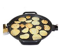 KRXSOBNV, Griglia for Barbecue Teglia Rotonda Teglia elettrica Senza Fumo e Antiaderente Padella for Barbecue in Pietra Piastra Antiaderente for griglia Interna Senza Fumo,Griglie per Barbecue