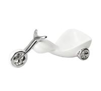 KRXSOBNV Il vino， Portabottiglie a forma di moto, moda creativa, facile da pulire(White)