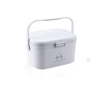KRXSOBNV, Kit di Pronto Soccorso Scatola dei medicinali for la casa Medicina Portatile Custodia for armadietti Grandi Dimensioni for Esterni Domestici,Kit di Pronto Soccorso(White,S)