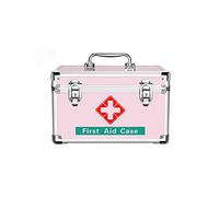 KRXSOBNV, Kit di Pronto Soccorso Scatola for medicinali for la casa Medicina Portatile Custodia for armadietto dei Grandi Dimensioni for Kit for Esterni Domestici,Kit di Pronto Soccorso(Pink,L)