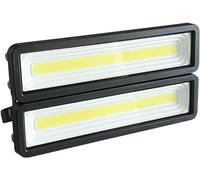 KRXSOBNV, Luci di Sicurezza con Lente, Faretto da Lavoro a LED a Luce Bianca IP65 e ad Alta Trasmissione Luminosa for Magazzino, Giardino, Tetto,Luci solari per Esterni(Warm Light,100W)