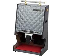 KRXSOBNV Lucidascarpe Elettrico, con Manico, lucidatrice for Scarpe Completamente Automatica, spolveratura, oliatura, lucidatura e ceratura, 80 W, 110 V-220 V(Gray)