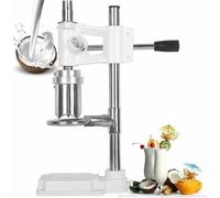 KRXSOBNV, Macchina for l'apertura verticale delle noci di cocco, strumento for, for la perforazione dei fori, manuale for negozi frutta, macchina for for,Apriscatole per noci di cocco(White)