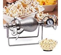 KRXSOBNV, Macchina for popcorn tradizionale, mini pentola for popcorn in acciaio inossidabile, macchina for popcorn retrò con supporto, for divertimento in famiglia,Macchina per popcorn