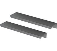 KRXSOBNV, Maniglia for Armadio, da Cucina, Maniglia for cassetto, Maniglie for cassetti, pomelli for mobili, Grigio, 2 Pezzi,Pomelli per Porte nascosti(Overall Length 1000mm)