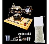 KRXSOBNV, Mini macchina for popcorn con staffa, macchina for popcorn retrò da 260 ml con manovella, piccola macchina for popcorn vintage, for padre, marito, amante del fai da te,Macchina per popcorn
