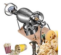 KRXSOBNV, Mini popcorn popcorn vecchio stile for la casa con amplificatore a pellet, macchina for popcorn con valvola a doppia pressione, macchina for popcorn retrò,328ML,Macchina per popcorn(328ML)