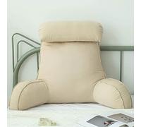 KRXSOBNV Mobiletto porta scarpe, Cuscino relax a cuneo for lettura e TV, comodo cuscino di supporto for la schiena, con for il collo(Champagne-cool Silk)