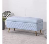 KRXSOBNV Mobiletto porta scarpe, Panca ottomana portaoggetti in pelle con contenitore for cuscini alla fine del letto gambe for porta d'ingresso(M,40X40X45cm)