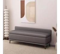 KRXSOBNV Mobiletto porta scarpe, Pouf contenitore con gambe, panca da letto, cassapanca seduta imbottita, organizer for scarpe(H,80X40X50cm)