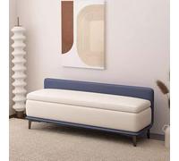 KRXSOBNV Mobiletto porta scarpe, Pouf contenitore con gambe, panca da letto, cassapanca seduta imbottita, organizer for scarpe(B,100X40X50cm)