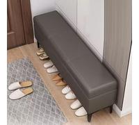 KRXSOBNV Mobiletto porta scarpe, Sedile imbottito in ecopelle Panca lunga portaoggetti all'estremità del letto stretta for la camera da dell'atrio(B,60X30X43cm)