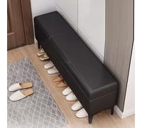 KRXSOBNV Mobiletto porta scarpe, Sedile imbottito in ecopelle Panca lunga portaoggetti all'estremità del letto stretta for la camera da dell'atrio(G,60X30X43cm)