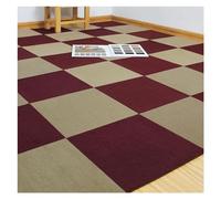 KRXSOBNV Moquette Piastrelle Antiscivolo Peel and Stick Moquette Piastrella for pavimenti 12 * 12 pollici Tappetino insonorizzante for carta da parati effetto cemento fai da te(E,10PCS)