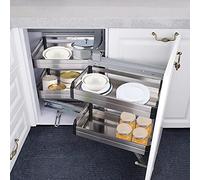 KRXSOBNV, Organizer for mobile ad angolo cieco for ottimizzatore d'angolo, armadio da cucina con montaggio semplice, mobile ad angolo cieco estraibile a destra,Organizzatore ad angolo per cucina