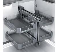 KRXSOBNV, Organizzatore estraibile for armadietto cieco, ripiani estraibili for armadio da cucina ad angolo con cestello for dispensa, armadio, tavolo,900CABINTE,Organizzatore ad angolo per cucina(90