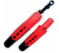 KRXSOBNV, Parafango Universale for Bicicletta MTB Parafango Ciclismo Rainplate Bici da Strada Universale Anteriore Posteriore Parafango Ali Accessori for Biciclette,Bicicletta di Fango(Rood)