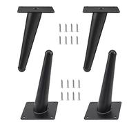 KRXSOBNV Piedi per mobili, 4 Pezzi di mobili, TV, Accessori for Piedini, for tavolino da caffè, Bagno(Black,12cm/4.7in)