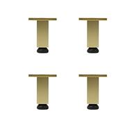 KRXSOBNV Piedi per mobili, Gambe for mobili, Supporto Regolabile for Divano e Mobile, Piedini rialzati(Gold,40cm(15.7in))
