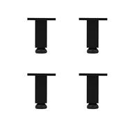 KRXSOBNV Piedi per mobili, Gambe for mobili, Supporto Regolabile for Divano e Mobile, Piedini rialzati(Black,18cm(8.1in))