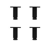 KRXSOBNV Piedi per mobili, Gambe for mobili, Supporto Regolabile for Divano e Mobile, Piedini rialzati(Black,35cm(13.8in))