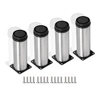 KRXSOBNV Piedi per mobili, Piedini Regolabili in Acciaio Inox, for Gambe di tavolini da caffè ispessite, cassettiere(40cm(15.7in))