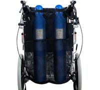 KRXSOBNV, Portabombola doppio for carrozzina, borsa for bombola di ossigeno, con bella tasca in rete for bombole di ossigeno D ed E, for la festa del papà,Borsa per bombole di ossigeno per sedia a ro
