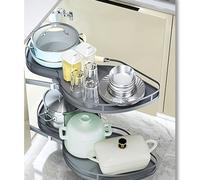 KRXSOBNV, Portaoggetti da cucina estraibile ad angolo, mobiletto estraibile ad angolo for mobile da 36 pollici/900 mm, ripiano doppio a carosello, carosello ad angolo da cucina,Organizzatore ad angol