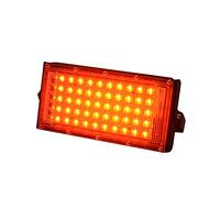 KRXSOBNV, Proiettori da Esterno IP66 RGB 50W Luce di inondazione a LED Ultra Luminosa Combinazione Fai-da-Te Proiettore a Lampada Giardino,Luci solari per Esterni(B Type Red)
