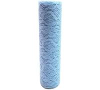 KRXSOBNV, Runner da Tavolo in Pizzo Glitterato con Paillettes e Tulle, in Tessuto di Tulle Fai-da-Te, for Matrimoni, Feste di Compleanno, Decorazioni for la tavola,La Seta di Eugen(L Blue)