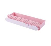 KRXSOBNV Scaffale da bagno, Portaoggetti da doccia autoadesivo senza foratura, portasciugamani in plastica for cucina e bagno(Pink)