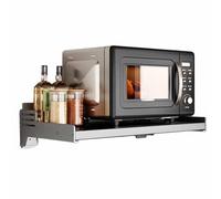 KRXSOBNV, Scaffale for carichi pesanti con ganci for ripiani da cucina, organizer da banco for cucine ,Cremagliera per forno a microonde