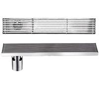 KRXSOBNV, Scarico a Pavimento for Doccia Rettangolare SUS304 con Coperchio Rimovibile, scolapiatti e Basamento ,Scarichi a Pavimento(50cm(19.6Inch))