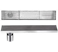 KRXSOBNV, Scarico a Pavimento for Doccia Rettangolare SUS304 con Coperchio Rimovibile, scolapiatti e Basamento ,Scarichi a Pavimento(30cm(11.8Inch))