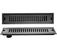 KRXSOBNV, Scarico for Doccia lineare con Filtro for Capelli, Scarico a Pavimento for Doccia Rettangolare SUS304 con Coperchio Rimovibile, scolapiatti e seminterrato ,Scarichi a Pavimento(30cm/12'')