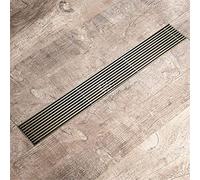 KRXSOBNV, Scarico for Doccia lineare con Filtro for Capelli, Scarico a Pavimento for Doccia Rettangolare in Acciaio Inossidabile 304 con Coperchio Rimovibile, 23,6 Pollici ,Scarichi a Pavimento