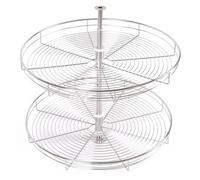 KRXSOBNV, Scolapiatti Girevole a 2 Livelli, portaspezie con ripiano angolare for spezie, for armadietto, dispensa, armadio da cucina, armadietto 900,Organizzatore ad angolo per cucina(800 Cabinet)