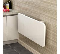 KRXSOBNV Scrivania for computer compatta pieghevole montata a parete Tavolo da pranzo bianco resistente for studio e scrivania for ufficio domestico(120cm*40cm/47 * 16in)